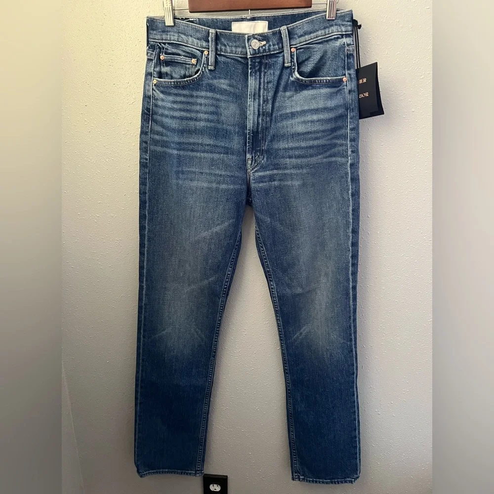 MOTHER Superior High Waisted Rider Skimp Jeans in Cowboys Don't Cry Size 30 New - Picture 2 of 13